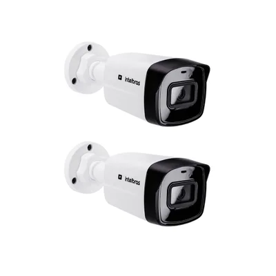 Kit 2 Câmeras Ip 4 Megapixels Full Hd 30m Poe Vipc 1430 B Intelbras