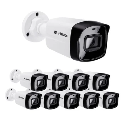 Kit 10 Câmeras Ip 2 Megapixels Full Hd 30m Poe Vipc 1230 B G2 Intelbras