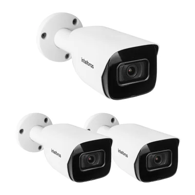 Kit 3 Câmeras Ip 2 Megapixels 40m Inteligência Artificial Vip 3240 Ia G2 Intelbras