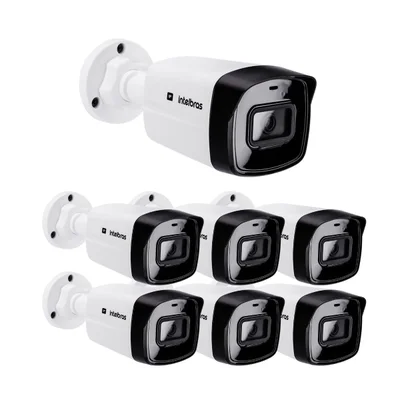Kit 7 Câmeras Ip 2 Megapixels Full Hd 30m Poe Vipc 1230 B Intelbras