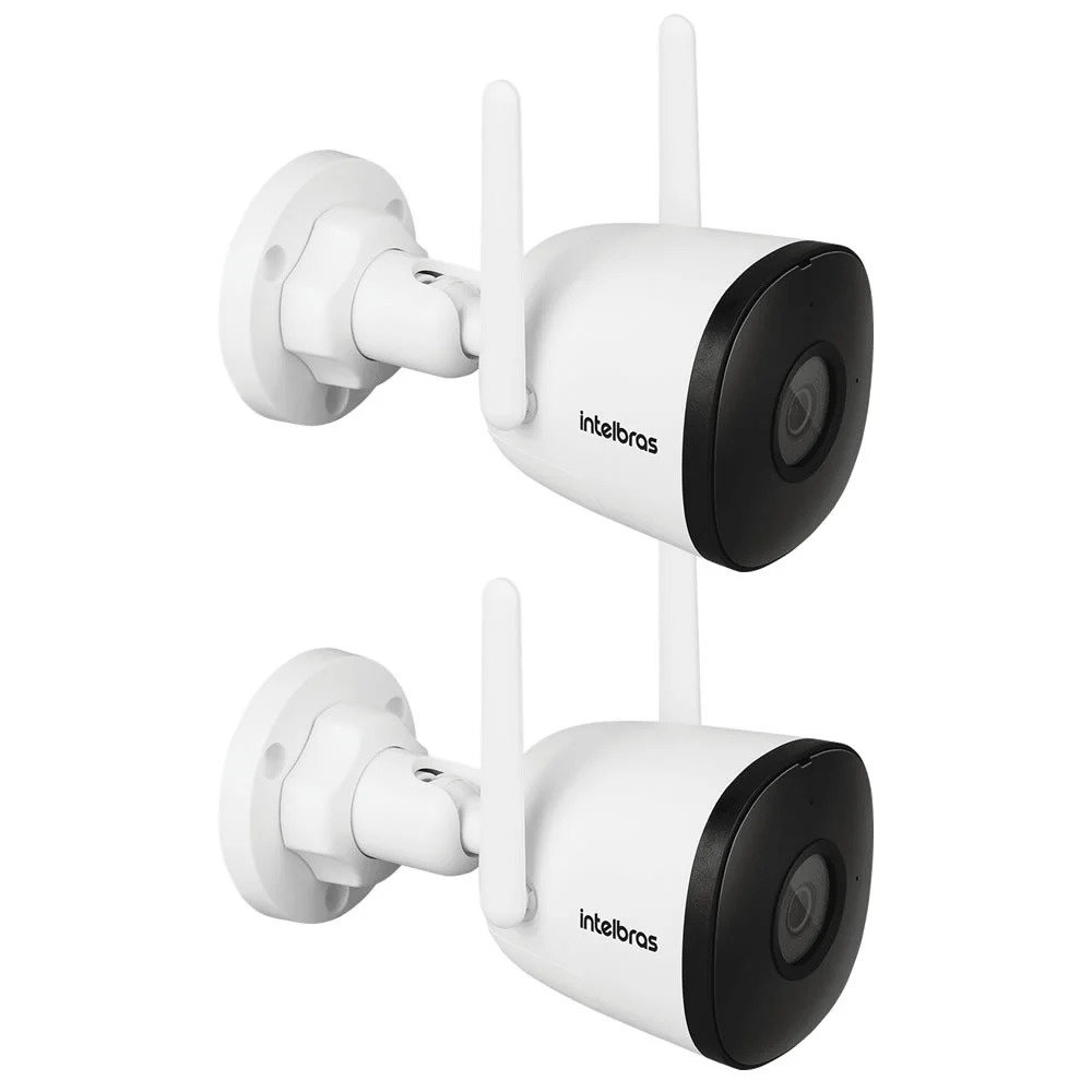 Kit 2 Câmeras Inteligente Wi-fi Com Armazenamento Em Nuvem, Zoom E Áudio Im5 Sc Intelbras