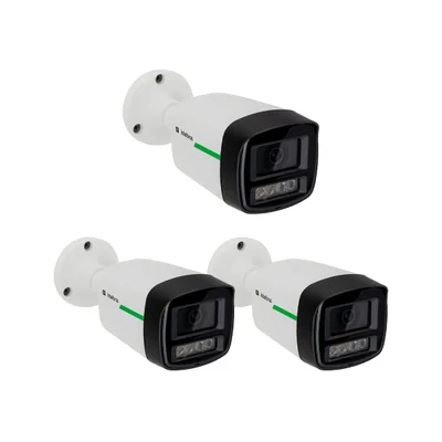 Kit 3 Câmeras Ip 2 Megapixels 30m Super Color C/ Áudio Vip 3230 Sc Ia Intelbras