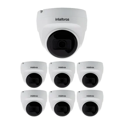 Kit 7 Câmeras Multi Hd 2 Megapixels 20m Vhd 1220 D G9 Intelbras