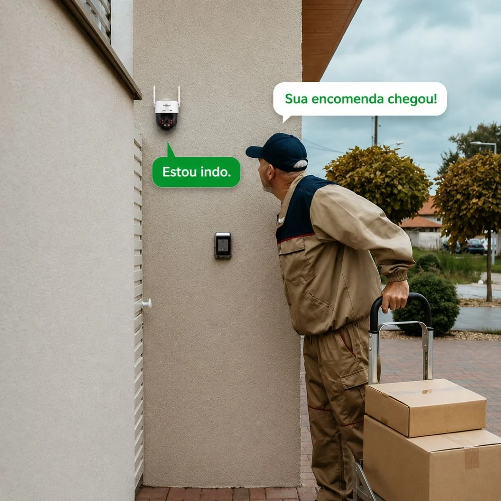 Kit 4 Câmera Ip Mini Speed Dome 3 Megapixels Wifi