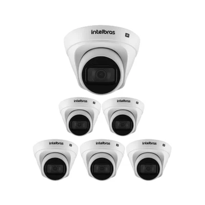 Kit 6 Câmeras Ip 4 Megapixels 2.8mm 30m Inteligência De Vídeo Vip 1430 D G2 Intelbras
