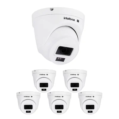 Kit 6 Câmeras Ip 2 Megapixels Full Hd 30m Poe Vipc 1230 D Intelbras