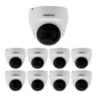 Kit 9 Câmeras Multi Hd 2 Megapixels 20m Vhd 1220 D G9 Intelbras