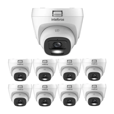 Kit 9 Câmeras Hdcvi 2 Megapixels Full Hd 20m Vhl 1220 D G9 Intelbras