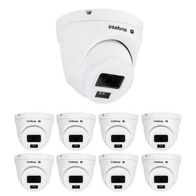 Kit 9 Câmeras Ip 2 Megapixels Full Hd 30m Poe Vipc 1230 D G2 Intelbras