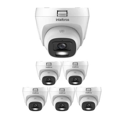 Kit 6 Câmeras Hdcvi 2 Megapixels 20m Vhd 1220 D Full Color G9 Intelbras