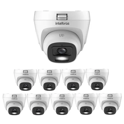 Kit 10 Câmeras Hdcvi 2 Megapixels Full Hd 20m Vhl 1220 D G9 Intelbras