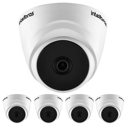Kit 5 Câmeras Multi Hd 2 Megapixels 20m Vhd 1220 D G8 Intelbras