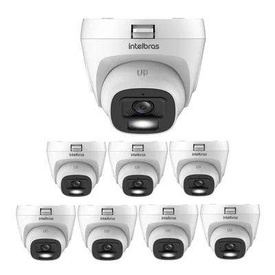 Kit 8 Câmeras Hdcvi 2 Megapixels 20m Vhd 1220 D Full Color G9 Intelbras