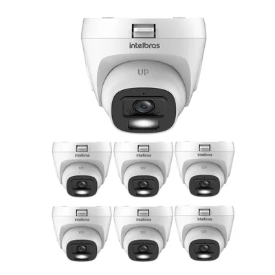 Kit 7 Câmeras Hdcvi 2 Megapixels Full Hd 20m Vhl 1220 D G9 Intelbras
