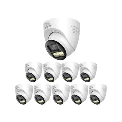 Kit 10 Câmeras Multi Hd 2 Megapixels 40m Microfone E Áudio Bidirecional Vhd 3240 D Dual Audio Fc + Intelbras