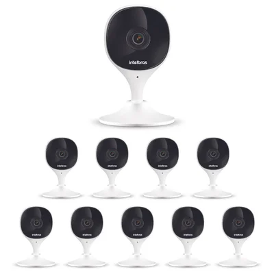 Kit 10 Câmeras Wi-fi Inteligente Com Alarme E Armazenamento Em Nuvem Imx C Intelbras