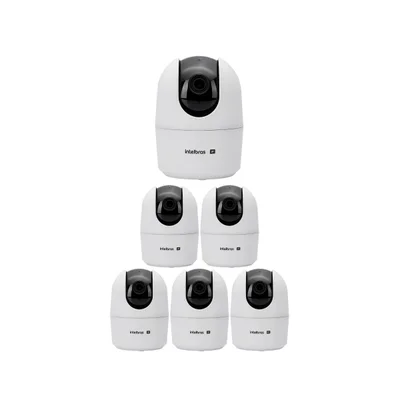 Kit 6 Câmeras Ip Wi-fi 4 Megas 10m Vipw 1410 Mini Intelbras