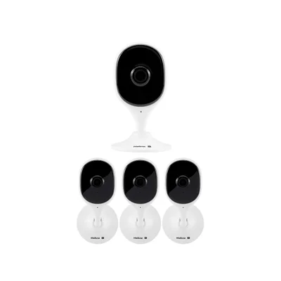 Kit 4 Câmeras Ip Wi-fi 2 Megapixels 10m Com Áudio Vipw 1210 C Intelbras