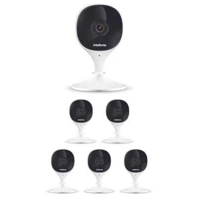 Kit 6 Câmeras Wi-fi Inteligente Com Alarme E Armazenamento Em Nuvem Imx C Intelbras