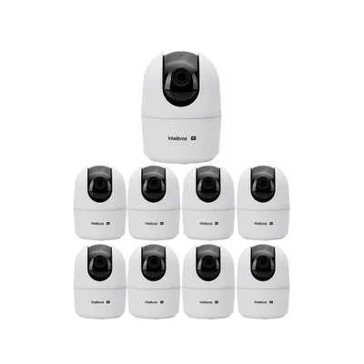 Kit 9 Câmeras Ip Wi-fi 4 Megas 10m Vipw 1410 Mini Intelbras