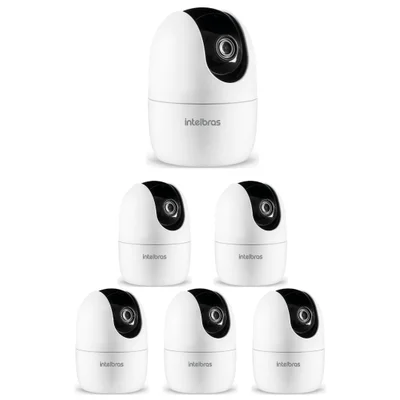 Kit 6 Câmeras Wi-fi 3 Megapixels 360° Interna Im4 3 Mp Intelbras