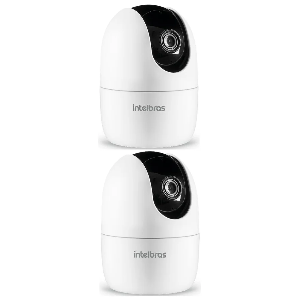 Kit 2 Câmeras Wi-fi 3 Megapixels 360° Interna Im4 3 Mp Intelbras
