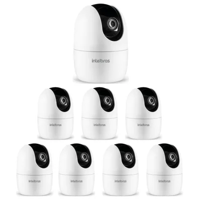 Kit 8 Câmeras Wi-fi 3 Megapixels 360° Interna Im4 3 Mp Intelbras