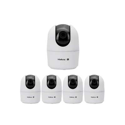 Kit 5 Câmeras Ip Wi-fi 4 Megas 10m Vipw 1410 Mini Intelbras