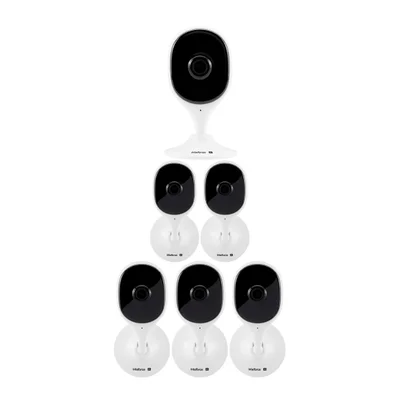 Kit 6 Câmeras Ip Wi-fi 2 Megapixels 10m Com Áudio Vipw 1210 C Intelbras