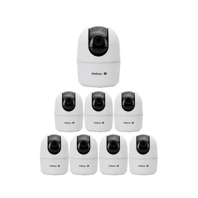 Kit 8 Câmeras Ip Wi-fi 4 Megas 10m Vipw 1410 Mini Intelbras