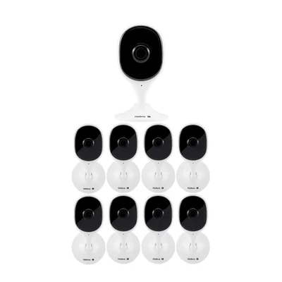 Kit 9 Câmeras Ip Wi-fi 2 Megapixels 10m Com Áudio Vipw 1210 C Intelbras