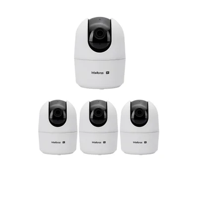 Kit 4 Câmeras Ip Wi-fi 4 Megas 10m Vipw 1410 Mini Intelbras