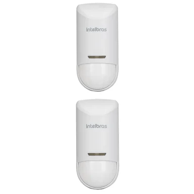 Kit 2 Sensores Alarme Infra Pet 15 Kg Sem Fio Interno Ivp 5000 Smart Ld Intelbras
