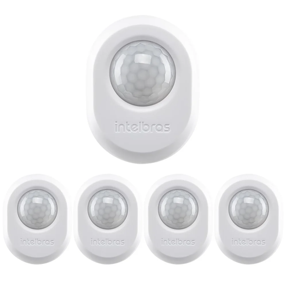 Kit 5 Sensor De Presença Para Iluminação 360° Espi 360 A Branco Intelbras