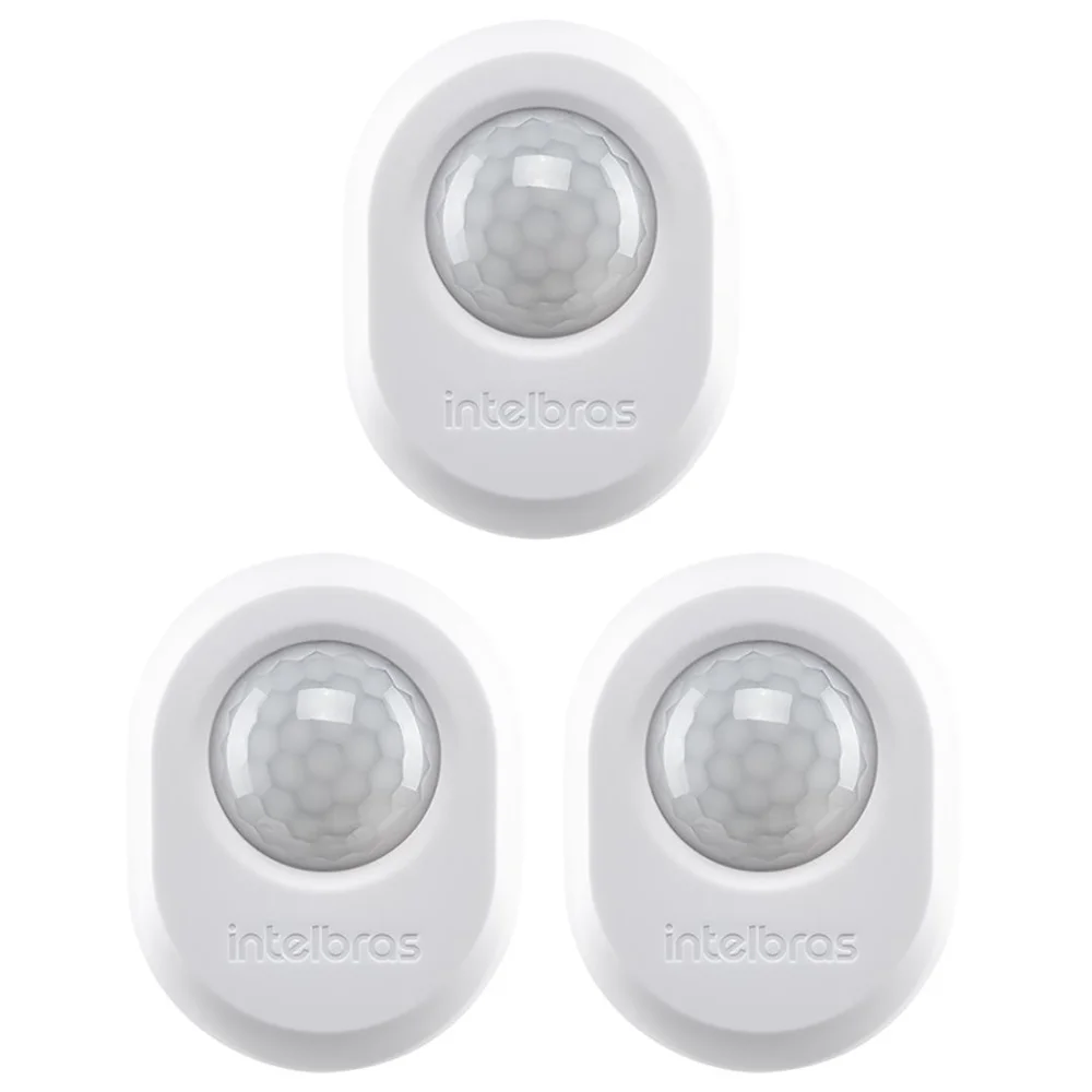 Kit 3 Sensor De Presença Para Iluminação 360° Espi 360 A Branco Intelbras