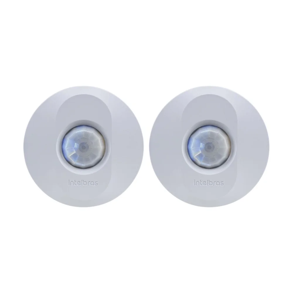 Kit 2 Sensores De Presença Para Iluminação 360° Sobrepor Espi 360 Intelbras