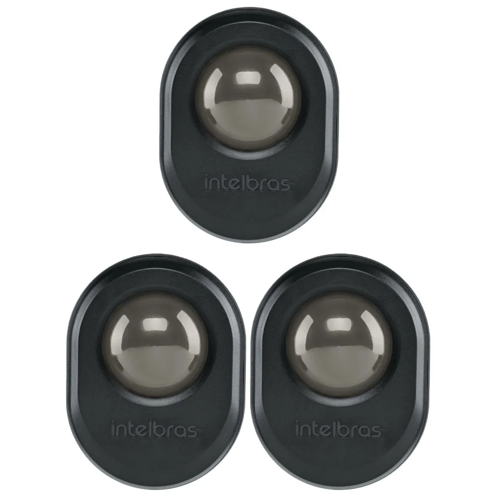Kit 3 Sensor De Presença Para Iluminação 360° Espi 360 A Preto Intelbras