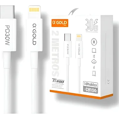 Cabo Para Modelos Iphone 30w Typo-c Lightning 2m