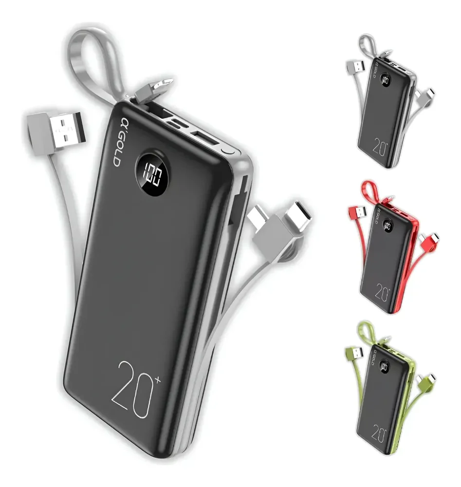 Carregador Super Rápido Portátil Bivolt - 20000mah
