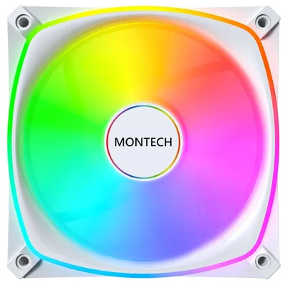 Cooler Para Gabinete Montech Ax120 Pro, ARGB, 120mm, Branco