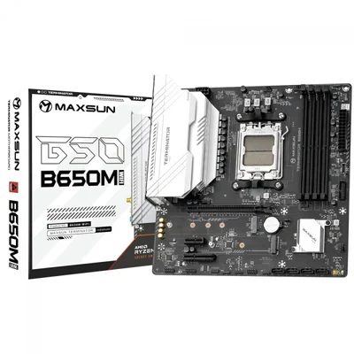 Placa Mãe Maxsun Terminator B650m Wifi6, Chipset B650, Amd Am5, Matx, Ddr5