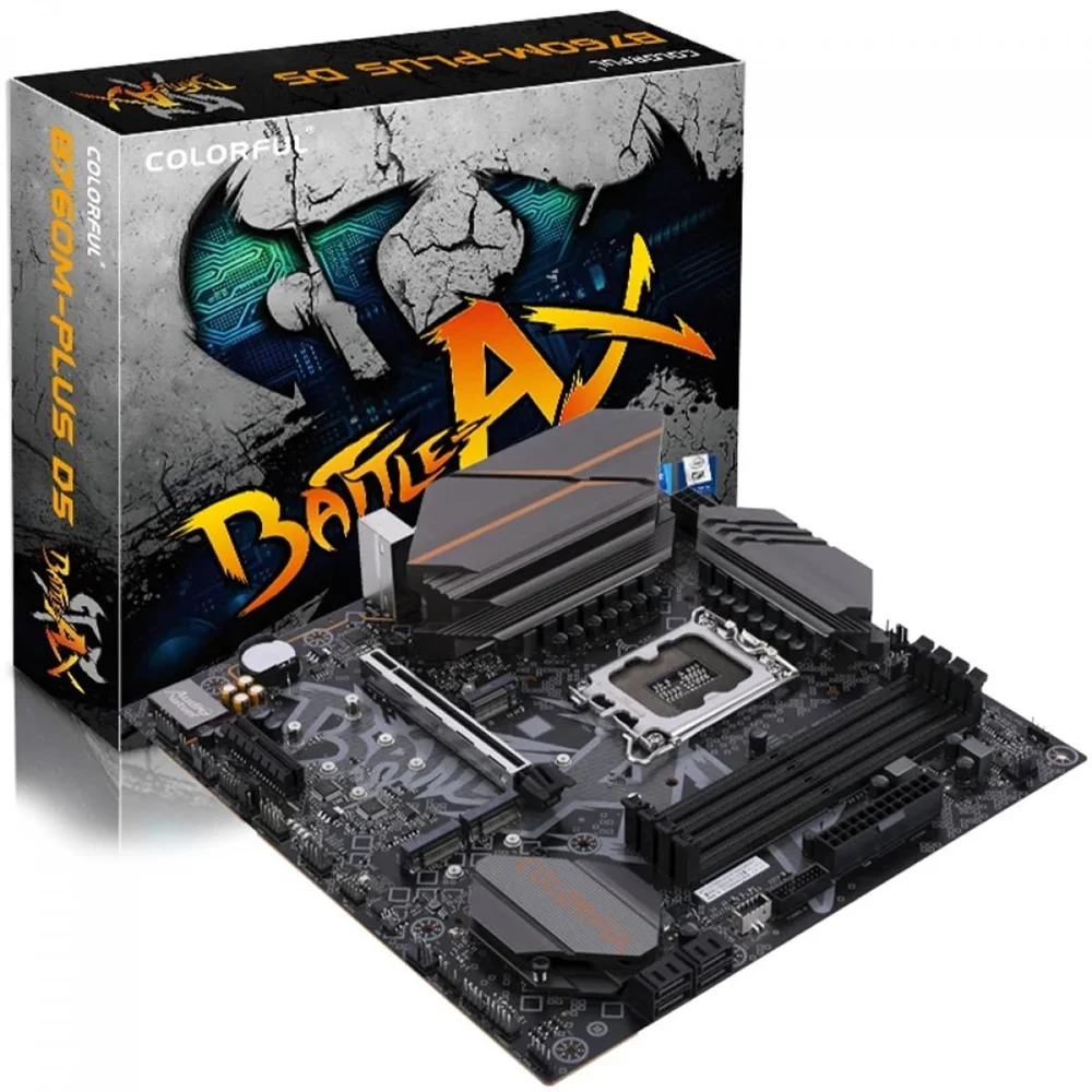 Placa Mãe Colorful Battle-ax B760m-plus D5 V20, Chipset B760m, Intel LGA 1700, Matx, Ddr5