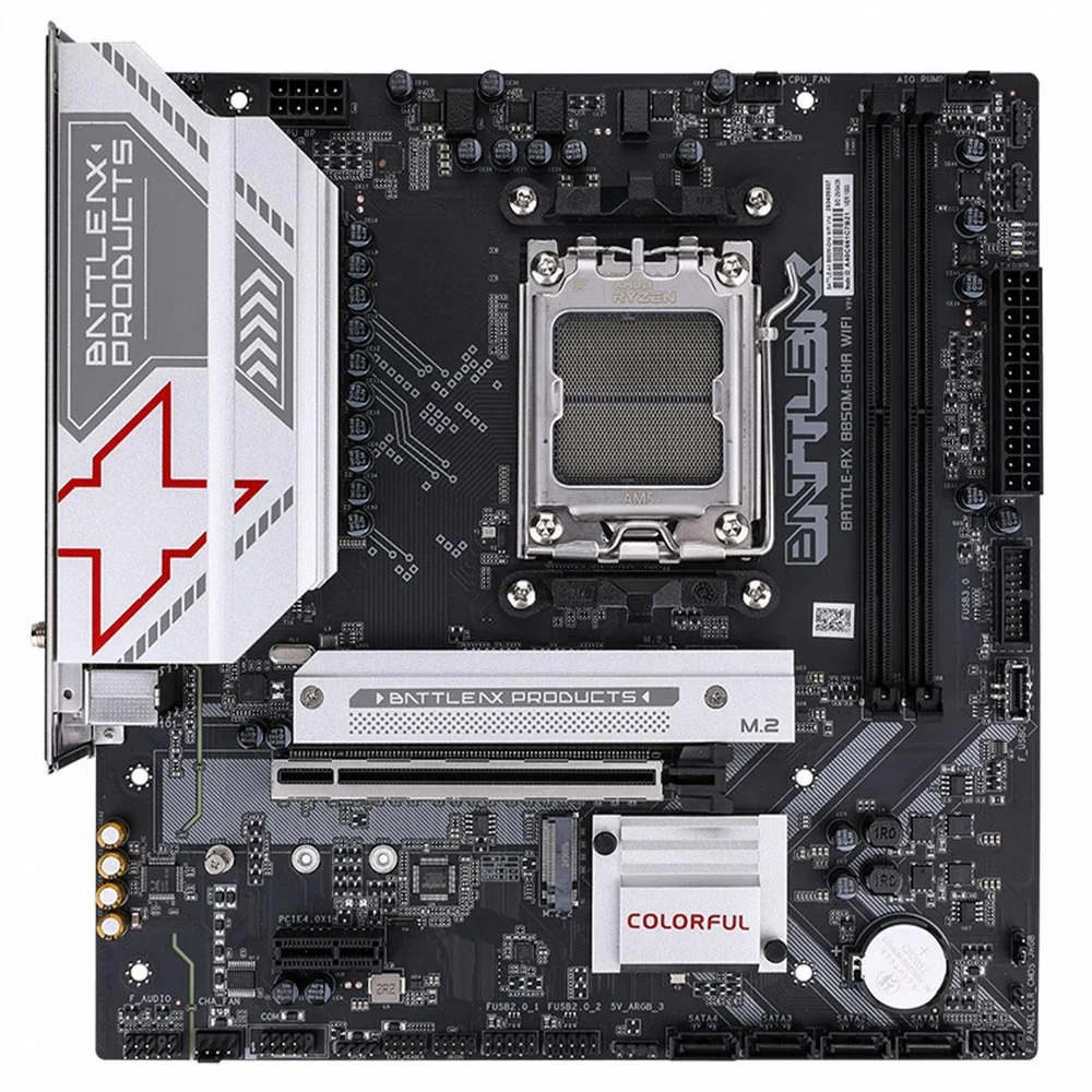 Placa Mãe Colorful Battle-ax B850m-gha Wifi V14, Chipset B850, Amd Am5, Matx, Ddr5