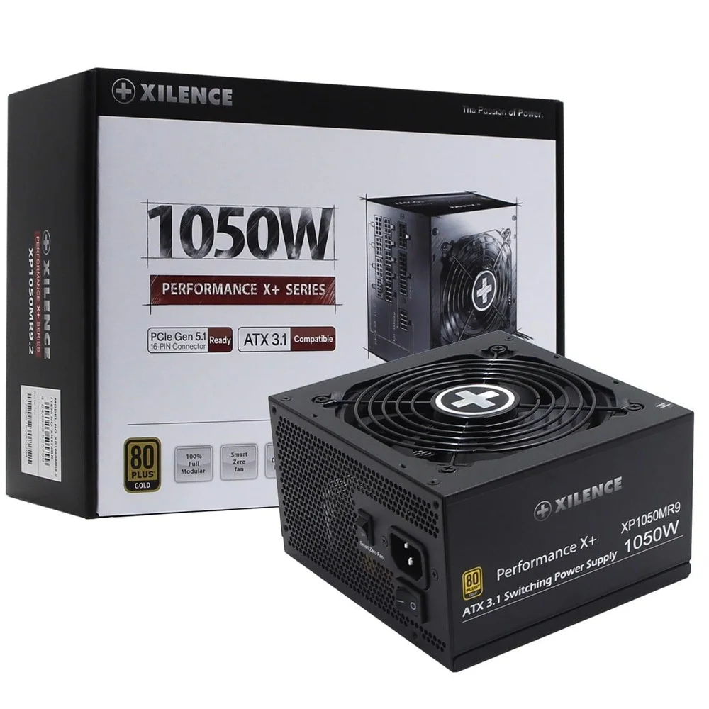 Fonte Xilence Xn176br Xp1050mr9.2 Br, 1050w, 80 Plus Gold, Pfc Ativo, Full Modular, PCie 5.0, Preto