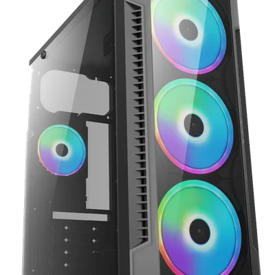 Gabinete Atx PC Cpu C/ Coolers RGB Bpc 3147 Lateral De Vidro