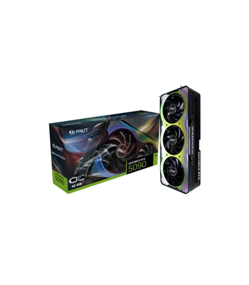 Placa De Vídeo Palit Nvidia Geforce RTX 5090 Gamerock Oc, 32gb Gddr7 - Ne75090s19r5-gb2020g