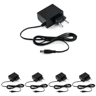 Kit 5 Fontes De Alimentação Para Cftv 12v 500ma Ef 12 Seg Intelbras