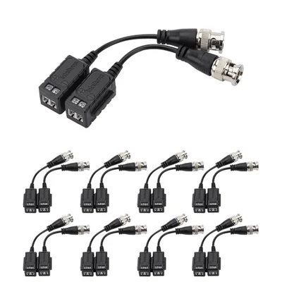 Kit 9 Baluns Passivo Multi Hd Para Câmeras 4k Ultra Hd Vb 501 P Intelbras