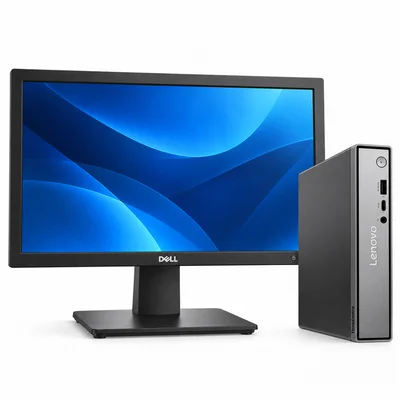Kit Lenovo Thinkcentre Neo 50q Gen 5 + Monitor Dell E2020h 20" + Teclado E Mouse