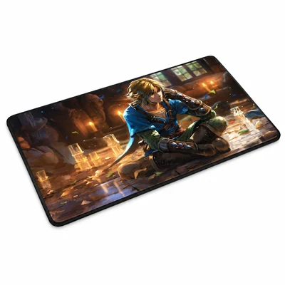 Mouse Pad Gamer Zelda 70x35cm Antiderrapante Com Borda Costurada